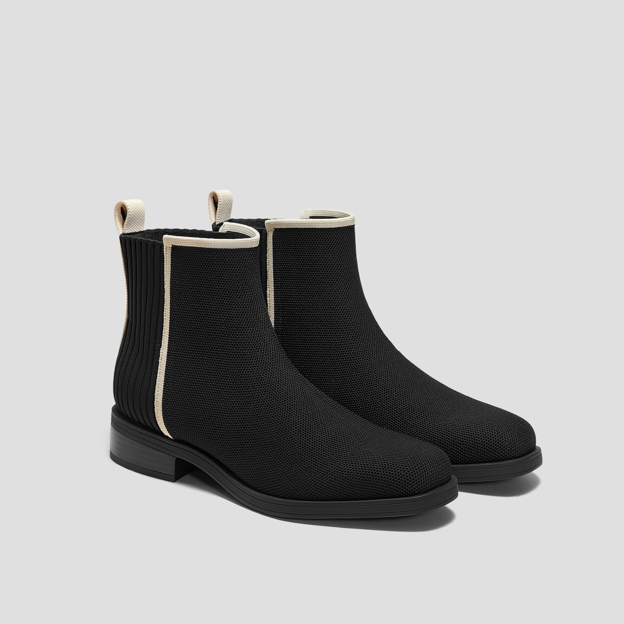 Square-Toe Stress Free Chunky Heels (Megan), Black, EU35 | VIVAIA